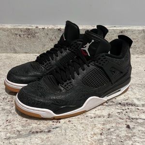 Jordan 4 retro laser black gum